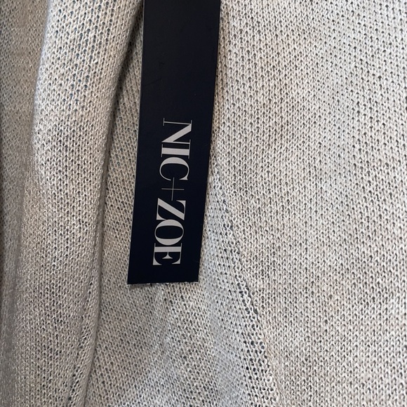 NWT Nic + Zoe open front cardigan sand wash size small - Picture 7 of 7